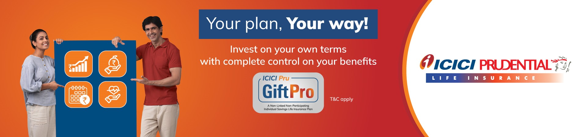 ICICI Pru GIFT Pro Plan Online - IndusInd Bank