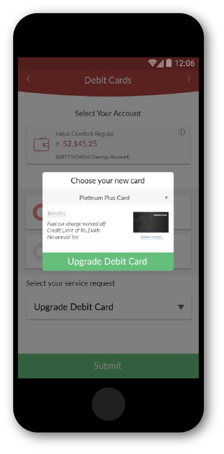 Indusmobile App Manage Your Debit Atm Card Indusind Bank