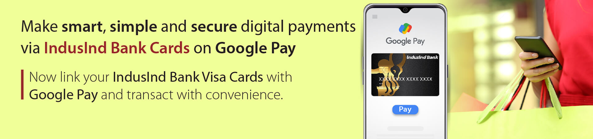 IndusInd Bank Cards on Google Pay
