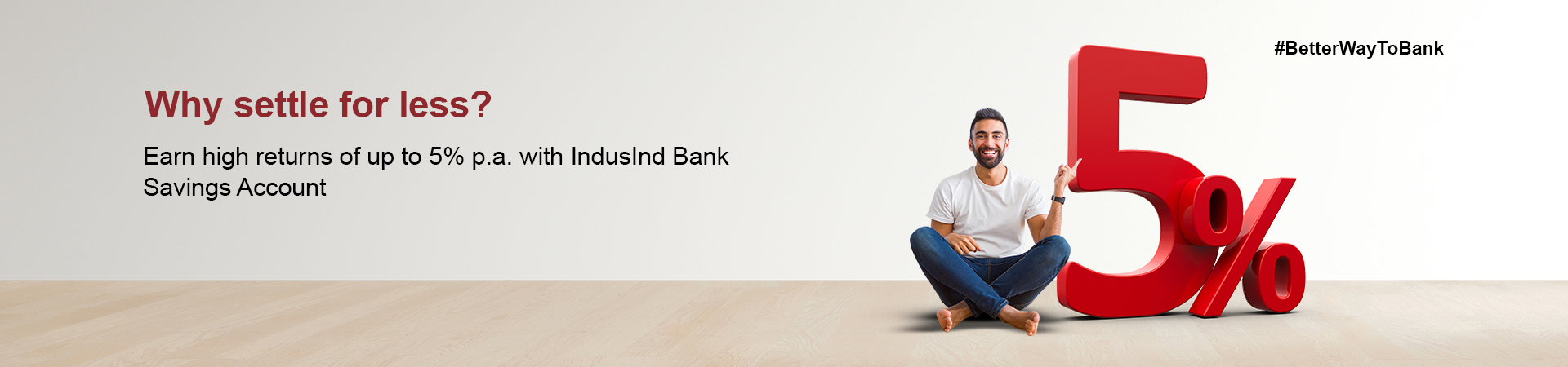 Indus Delite: Zero Balance Saving Account