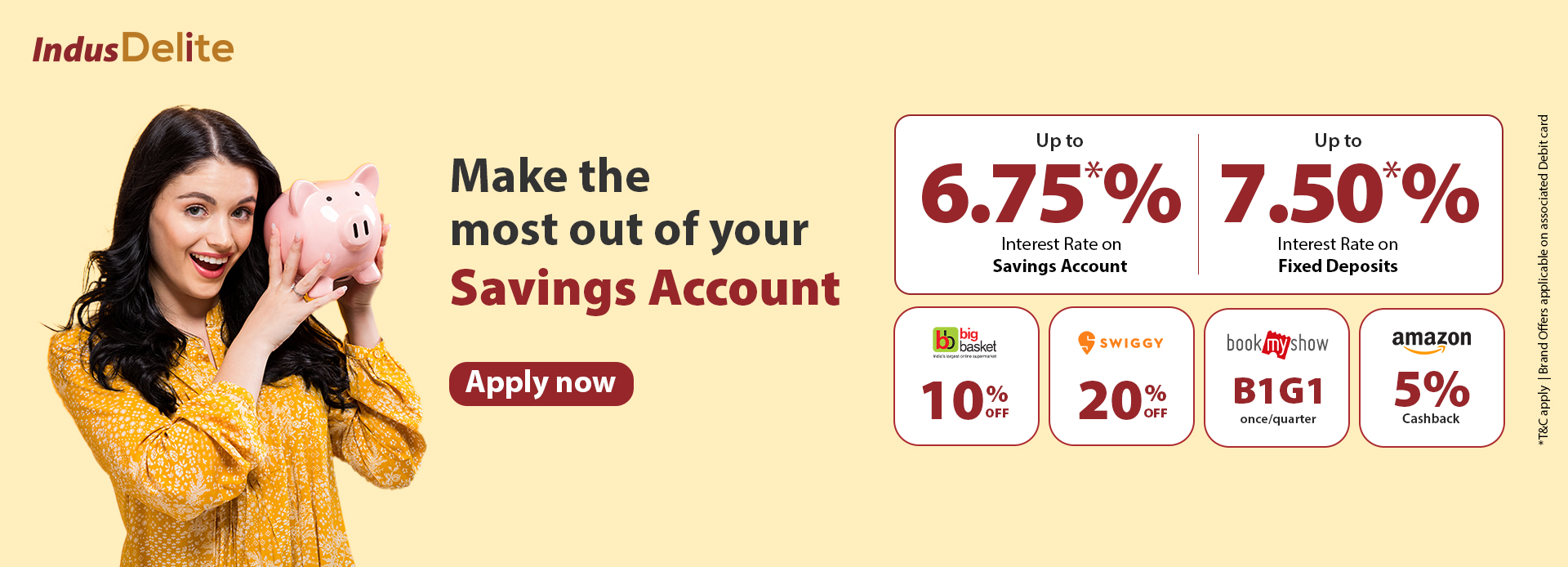 Saving Account Republic Day Banner IndusInd Bank