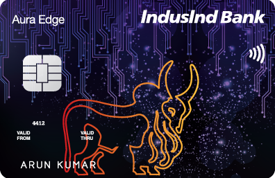 Get Platinum Aura Edge Visa Credit Card - IndusInd Bank