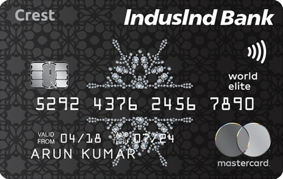 Privileges And Benefits IndusInd Bank Crest Credit Card