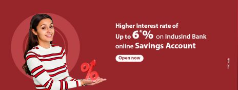 Upto 6% Interest Rate on Savings Account