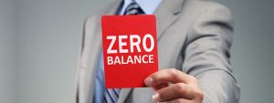 Will a current account be closed if it has zero balance?